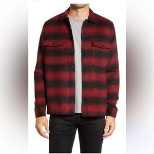 All Saints Red Plaid shirt